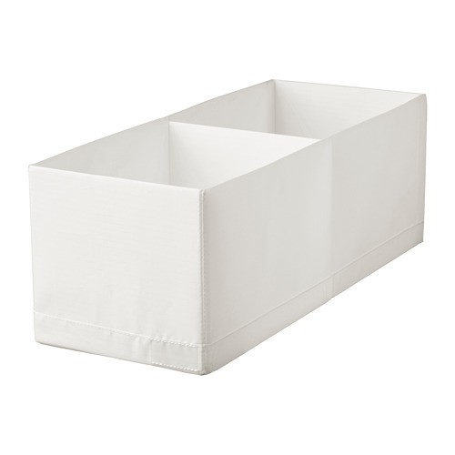 STUK Kotak dengan kompartemen 20x51x18 cm putih