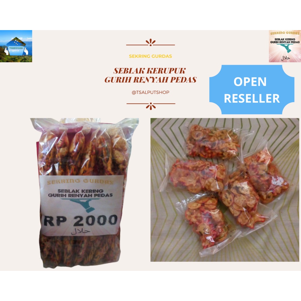 

Seblak Kerupuk Makaroni Gurih Renyah Pedas 1 Pack Isi 20
