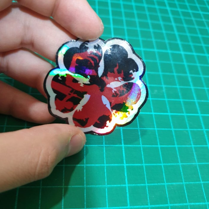 

TERLARIS!!! Sticker Hologram Anime - PSH573 - Black Clover - Logo