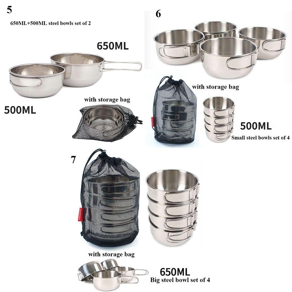 Suyo Mangkok Lipat Portable Multifungsi 500 / 650ml Untuk Outdoor / Camping