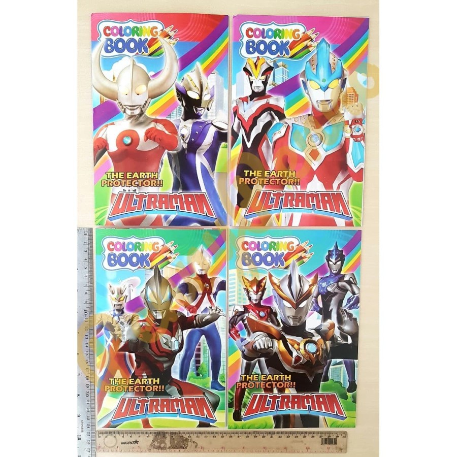 Buku Mewarnai Ultraman /Naruto /Animal /Perahu /Buku Mewarnai Cowok (Uk. 24 Cm x15,5 Cm)
