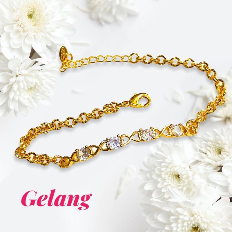 gelang wanita //gelang permata//perhiasan gelang//gelang