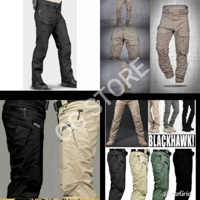 celana cargo panjang pria tactical blackhawk PDL POLISI celana cargo panjang pria tactical blackhawk PDL POLISI