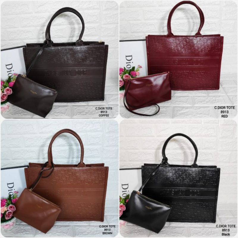 TOTE BAG BAHAN KULIT 2in1 Kode 8913