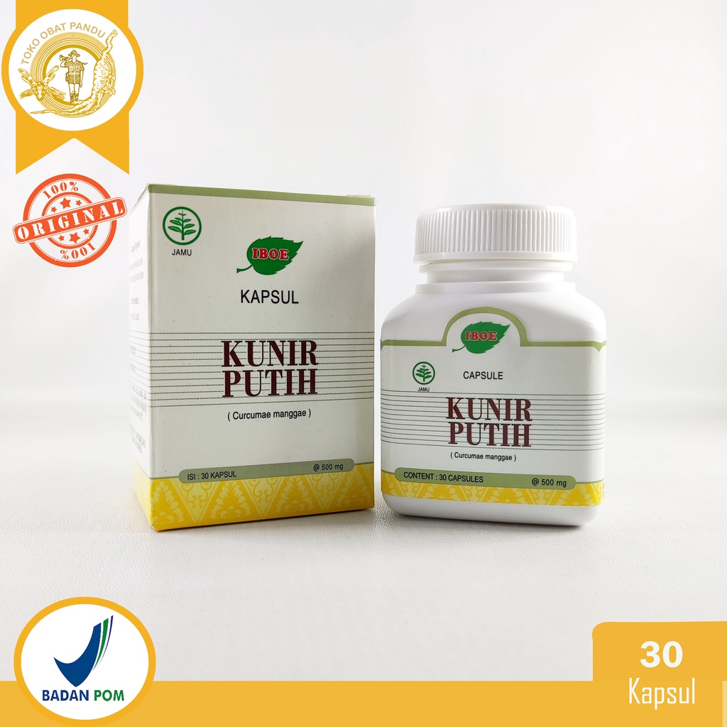 KUNIR PUTIH KAPSUL / KAPSUL KUNYIT PUTIH / CAP IBOE