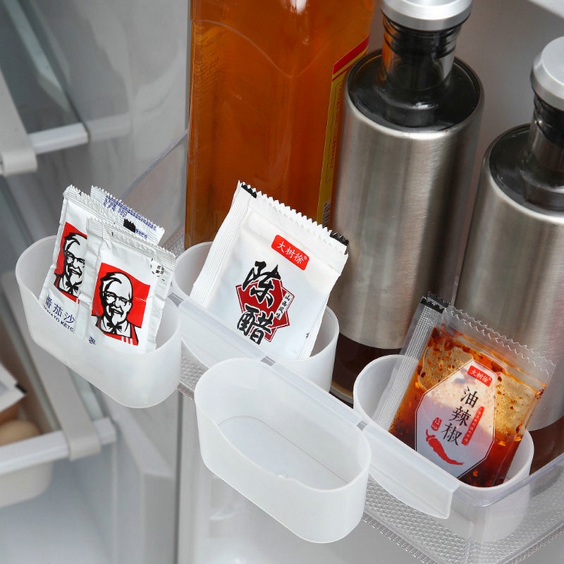 2 Pcs Kotak Penyimpanan Makanan Model Gantung Untuk Kulkas