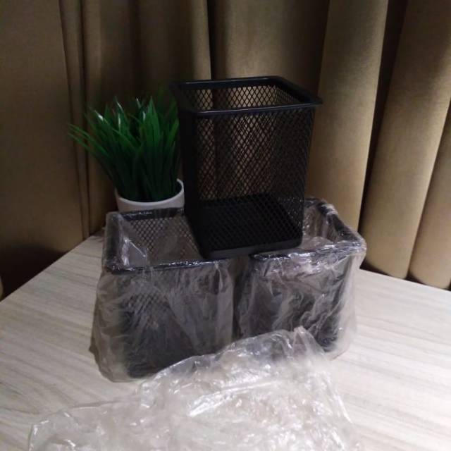 

Tempat pulpen Tempat Alat Tulis Pen Holder Hitam (2pcs)