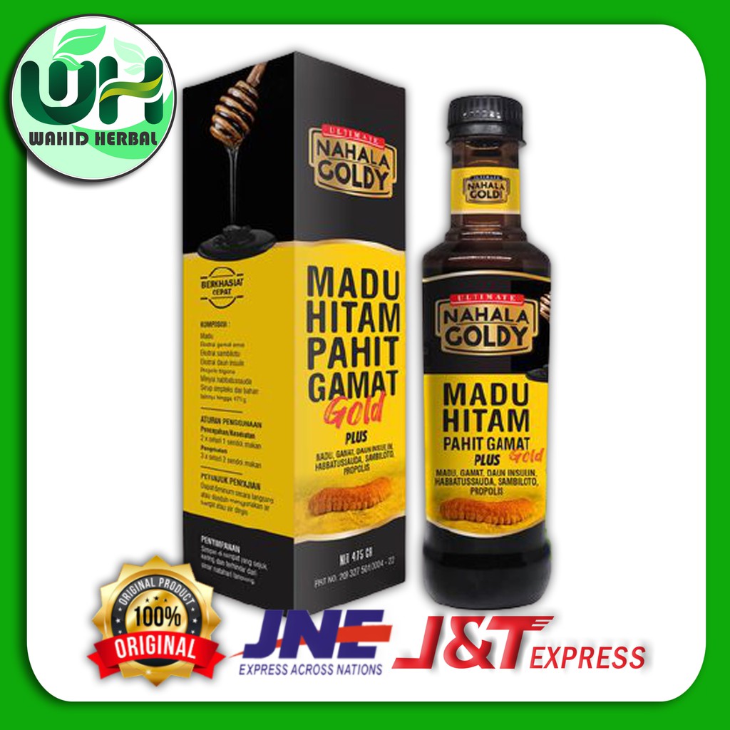 NAHALA GOLDY MADU HITAM PAHIT GAMAT EMAS / MADU PAHIT GAMAT NAHALA GOLDY / MADU HITAM PAHIT GAMAT