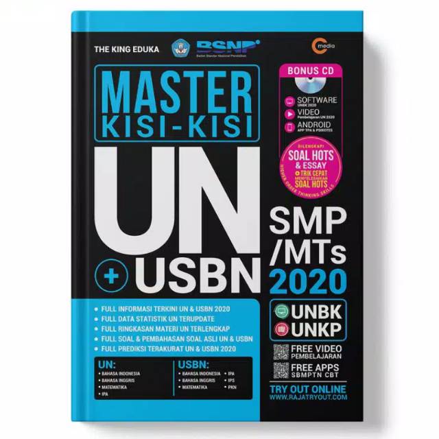 MASTER KISI-KISI UN+USBN SMP/MTs 2020 Bonus CD - Cmedia