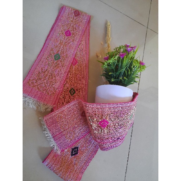 Kain Tenun Selendang Songket Sidemen Bali