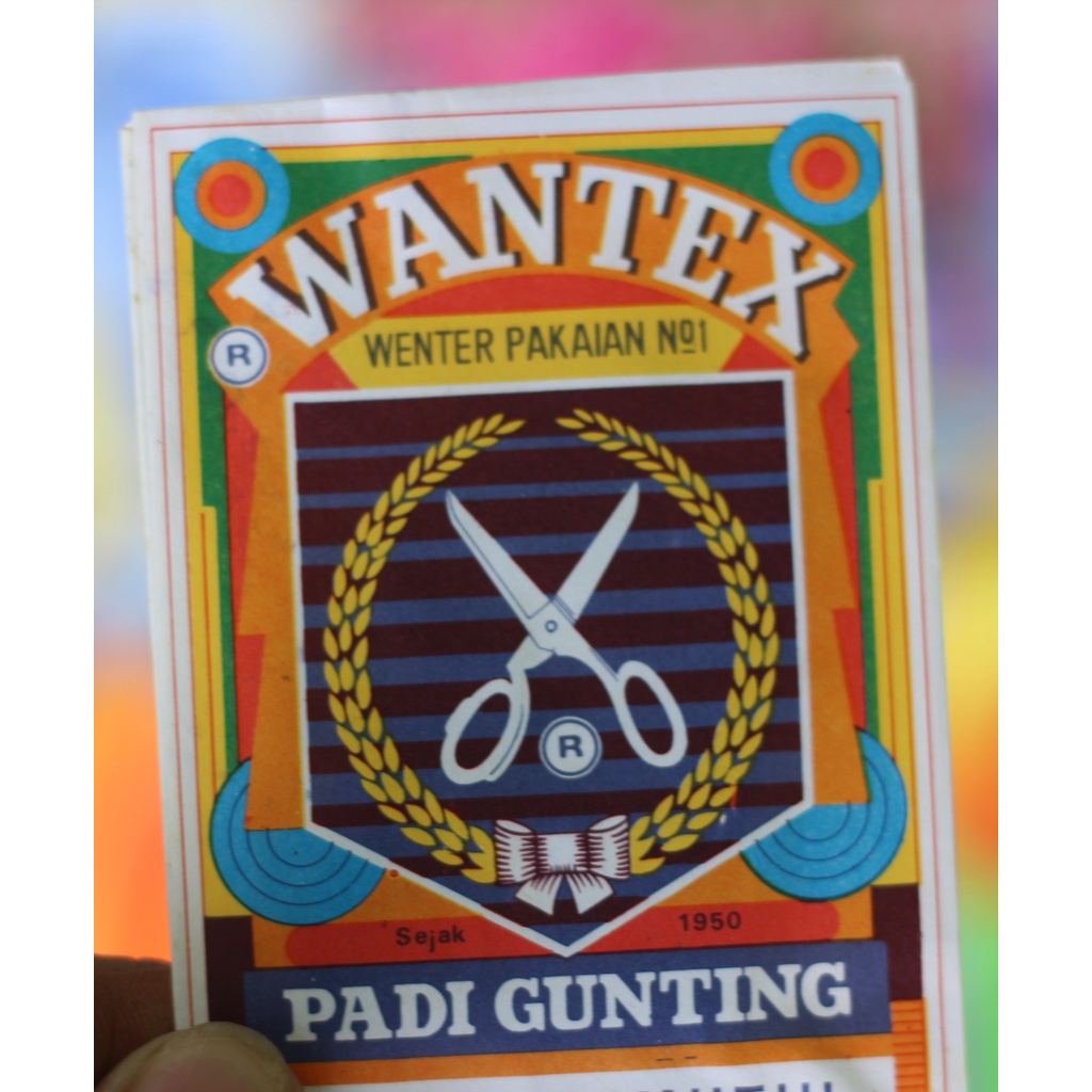 Wantex Pewarna Pakaian Wenter No. 1 Padi Gunting Original Tidak Lutur