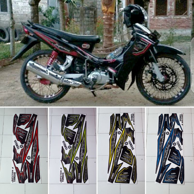 Striping variasi jupiter z burhan - stiker motor jupiter z burhan - Striping variasi jupiter z 110 -
