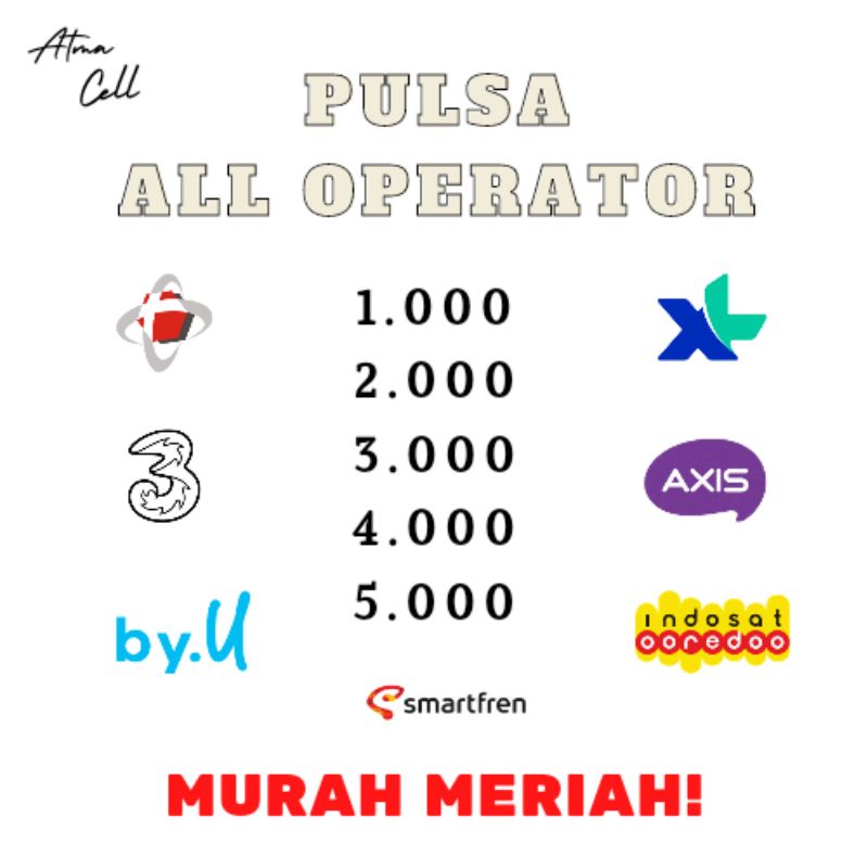 PULSA ALL OPERATOR 1000 - 5000