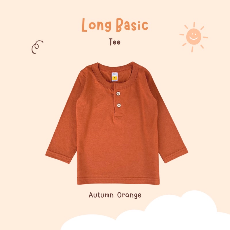 Yobebee Kaos Long Basic Tee Polos Anak Laki Laki Usia 2 4 6 8 9 Tahun Kaos Henley Kancing Model Tangan Panjang Baju Atasan Kids Cotton Combat Lembut Strech Boy Tee Shirt Model Casual Santai Kaos Anak Cowok Cewek Unisex Perempuan