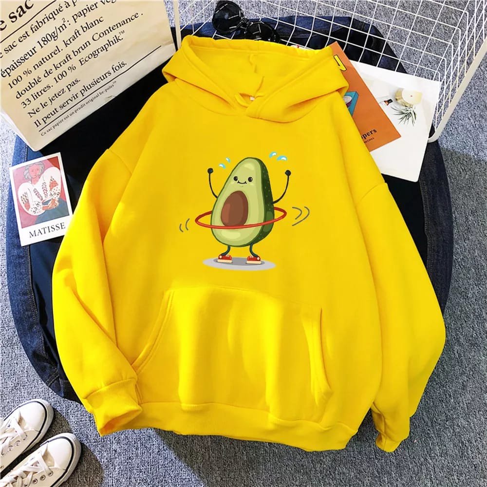 Sweater Hoodie Avocado Wanita Kekinian Hoodie Oversize Wanita Korean Style Bahan Tebal Hoodie Cewek Kekinian Korea Oversize Sweater Wanita Jumbo Xxl Tebal Import Hoodie Wanita Polos Tebal Ori Premium Hoodie Zipper Polos Resleting Sleting Oversize XXL