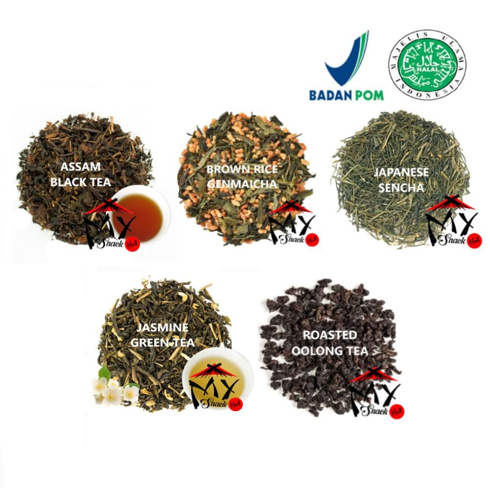 

DAUN TEH IMPORT 10GR - JAPANESE TAIWAN GENMAICHA SENCHA JASMINE GREEN TEA ROASTED OOLONG THAILAND Berkualitas