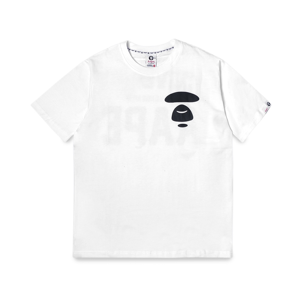 Aape by A Bathing Ape Universe Text T-Shirt White