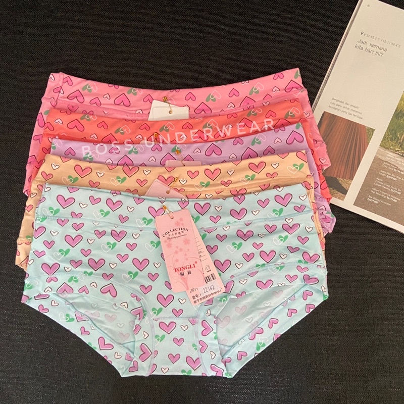 [3pcs] CD Wanita Motif | Celana Dalam Dewasa Motif | CD Wanita | Women Underwear | Midi mini collect