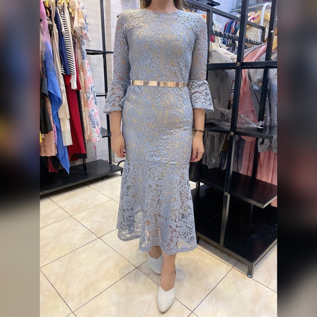 Mermaid Maxi Dress/Gamish model duyung bahan brukat