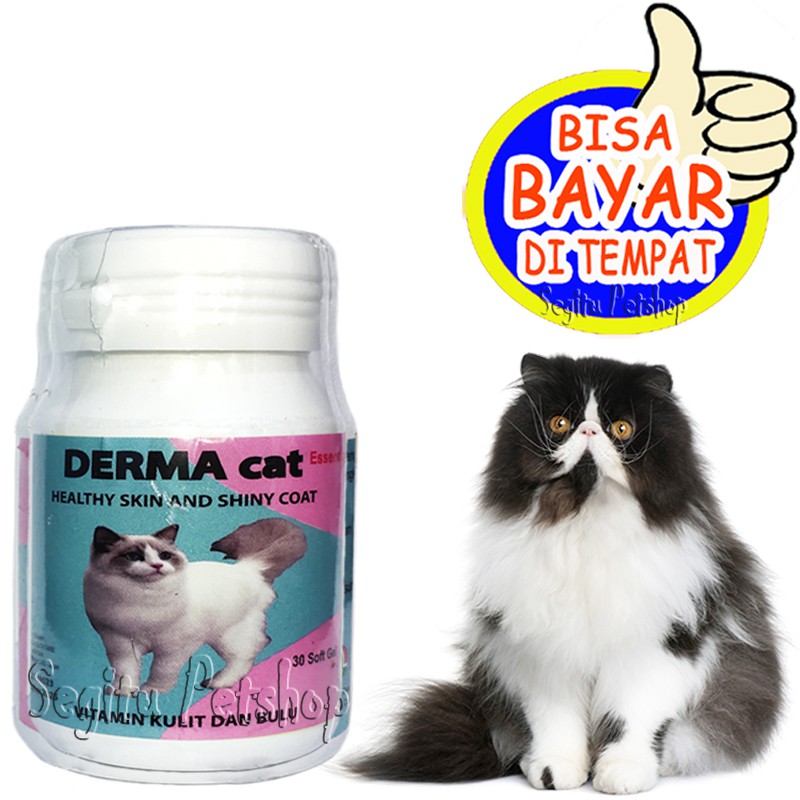 VITAMIN BULU DAN KULIT KUCING MENCEGAH RONTOK BOTAK DERMA CAT