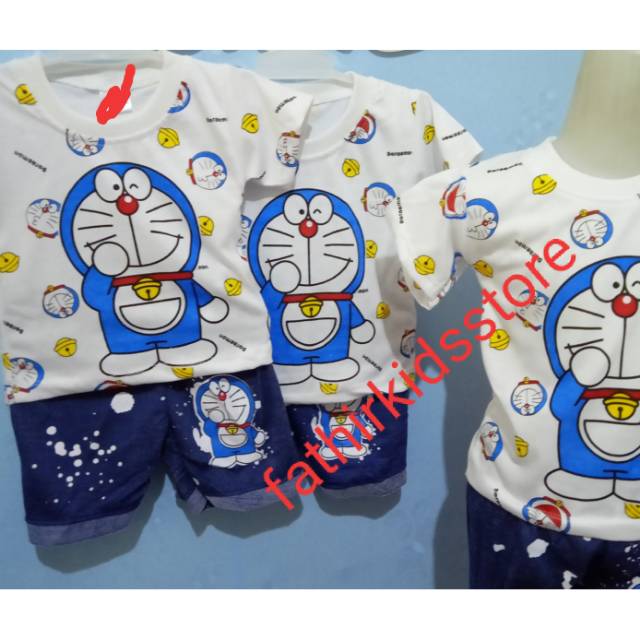 STELAN BABY/BAYI ATAS BAWAH DORAEMON