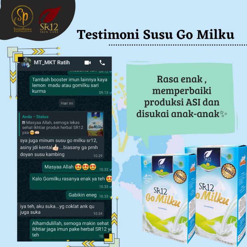 

susu kambing etawa gomilku SR12 200gr dan 600 gr