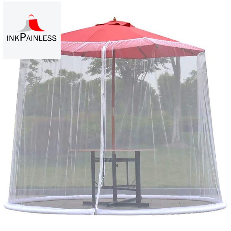 Patio Umbrella Mosquito Net Courtyard Umbrella Net Cover Umbrella Mosquito Net Cover Insect Net Cover For Garden White Shopee Indonesia