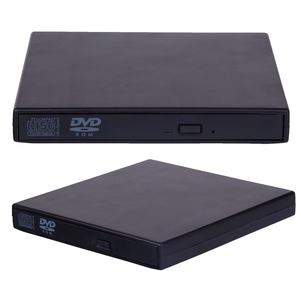 CD Drive Optik Eksternal USB 2.0  DVD Pemutar ROM Pembakar CD-RW Burner Writer for Macbook/ Laptop/ PC Desktop