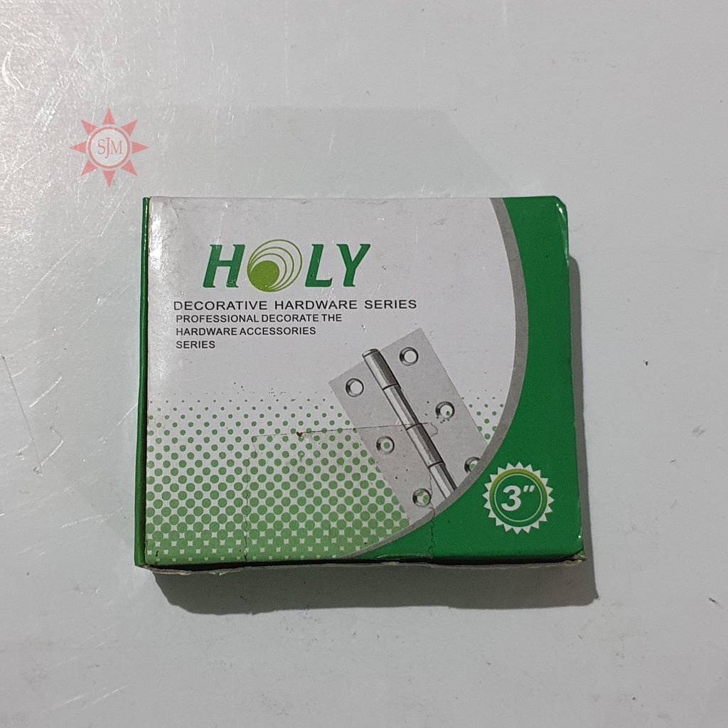 Engsel Plat Tipis Stainless Steel 3 Inch HOLY
