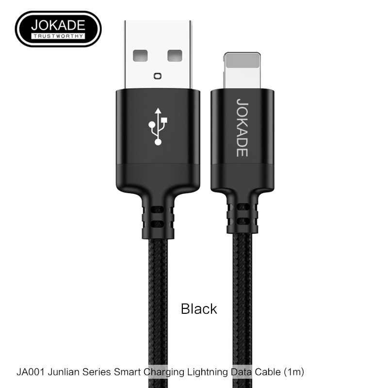 JOKADE JA001 Cable Nylon Braided Lightning USB 100CM 5A
