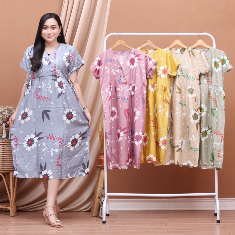 Daster Kimono Rayon Busui Murah Bahan Adem Halus Kekinian-KIMONO MATAHARI