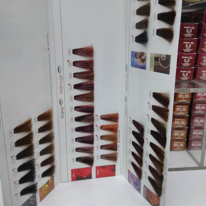 BARANG BARU L'oreal color chart, buku contoh warna rambut, buku majirel