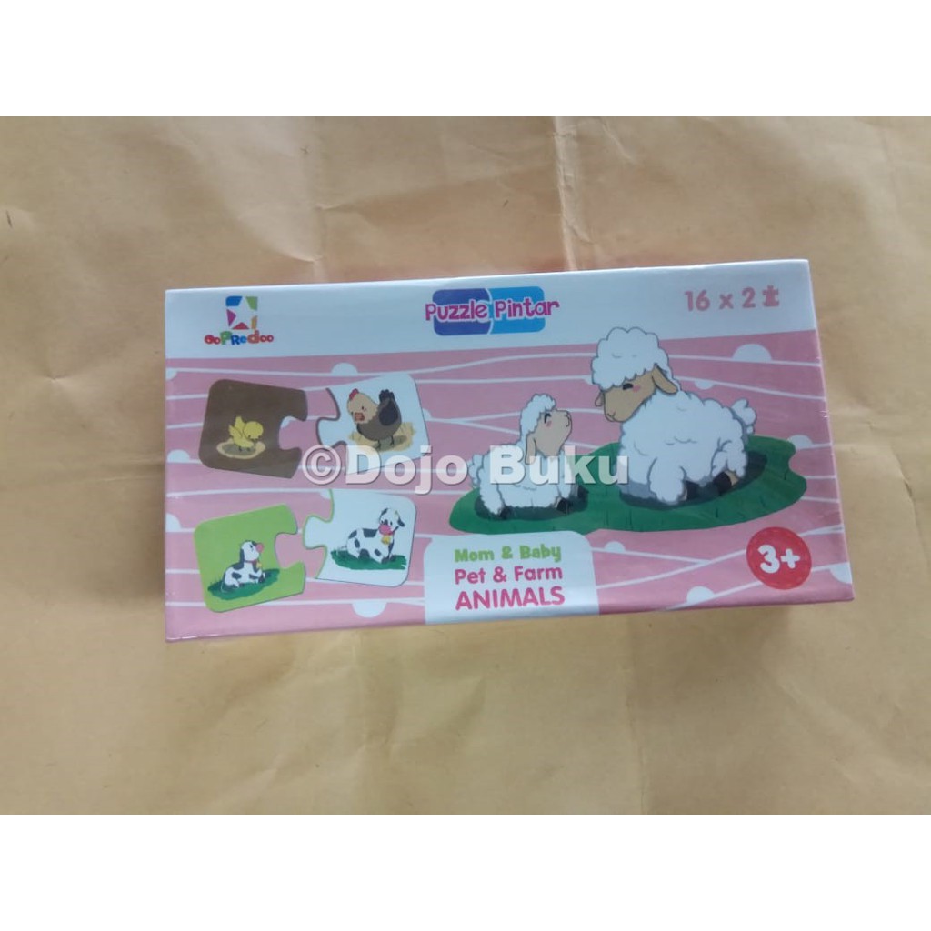 Puzzle Pintar: Mom &amp; Baby Pet &amp; Farm Animals by Team Merchandising