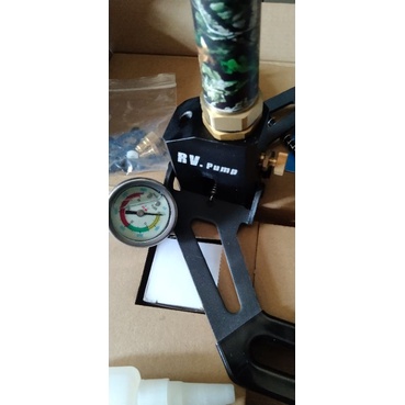 pompa  PCP 6000psi kaki lipat model kupu2 Mano basah bonus mini cupler