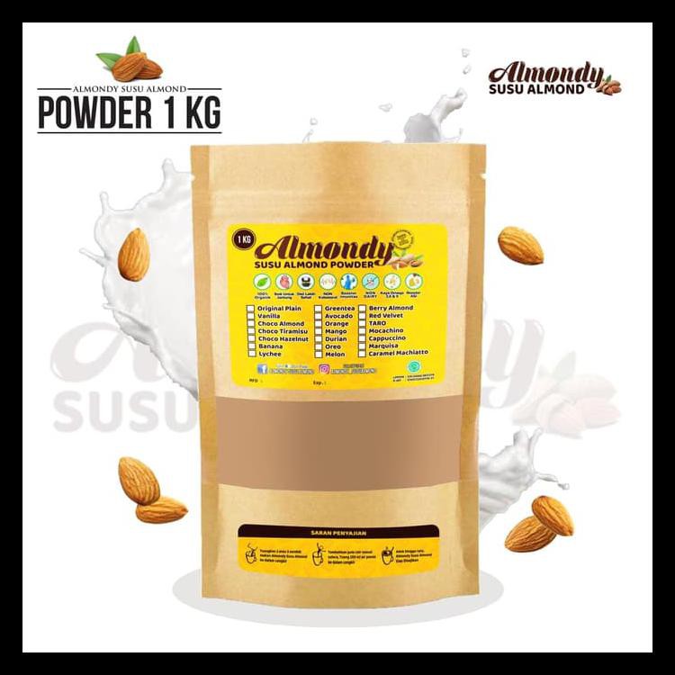 

[[Bayar Ditempat]] Almondy Powder Susu Almond Choco Hazelnut 1Kg Promo