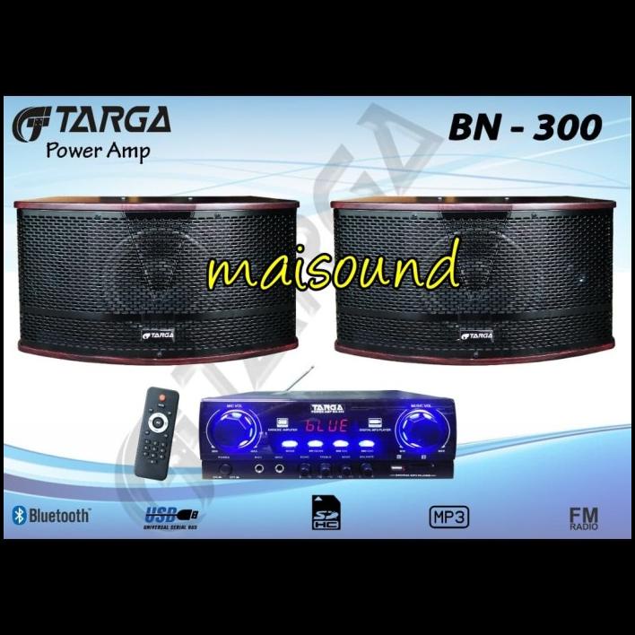 Paket Speaker 6 Amplifier Targa Bn 300 Ampli Targa Bn300 Bluetooth