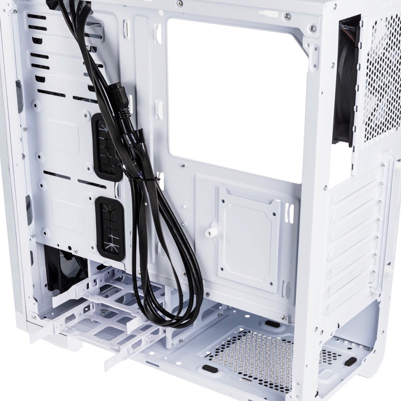 Casing Bitfenix Nova Mesh TG 4ARGB White Support ATX