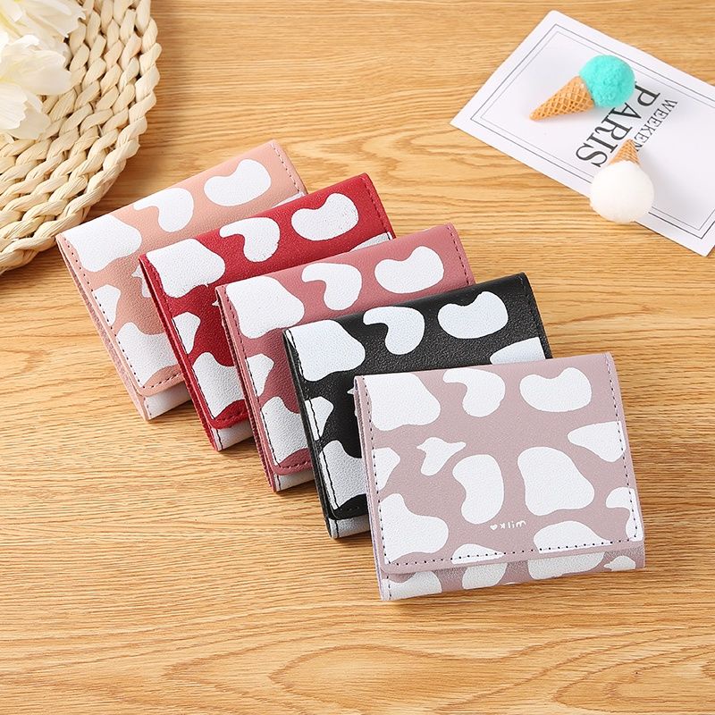 CEKTOKOTATI12:  COD DOMPET LIPAT MINI CEWE WANITA MOTIF IMPORT MURAH MUAT KOIN CARD KERTAS KARTU  RE