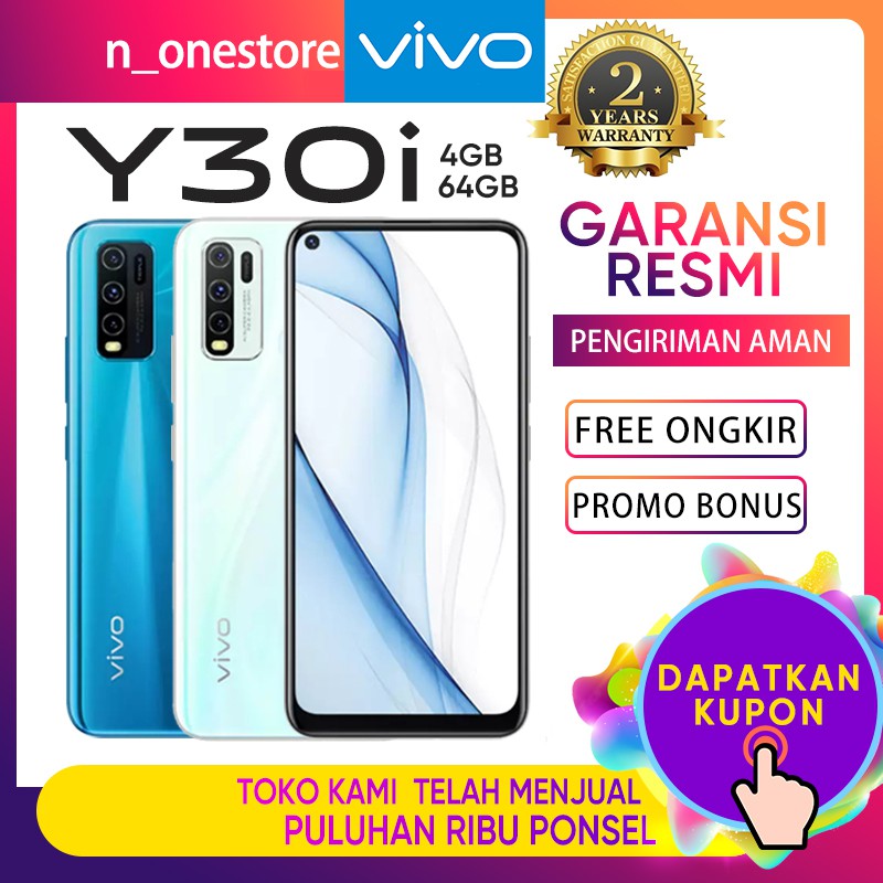 Vivo Y30i hp 4GB/64GB Garansi Resmi vivo Indonesia hp