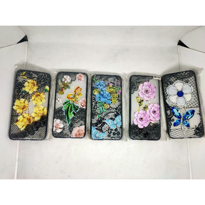 SOFTCASE BATIK REDMI NOTE 7 hena flower bunga premium