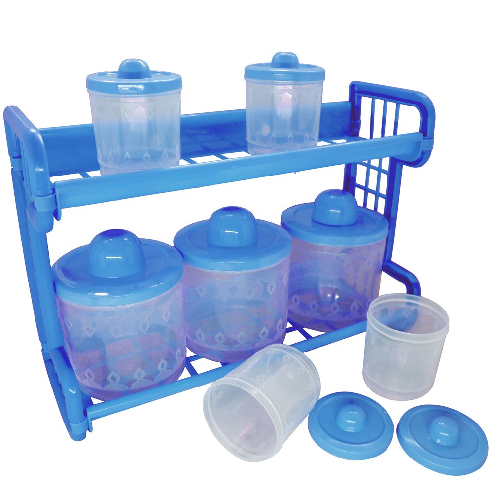 Tempat Bumbu Kitchen set  7 in 1 pastela