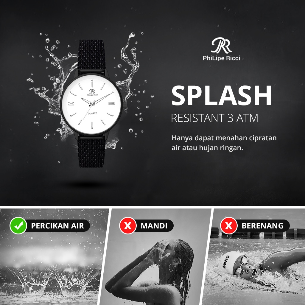 PhiLipe Ricci Jam Tangan Wanita Terbaru Analog Original Arloji Perempuan Kecil Modern WKOB1 Free Box-3
