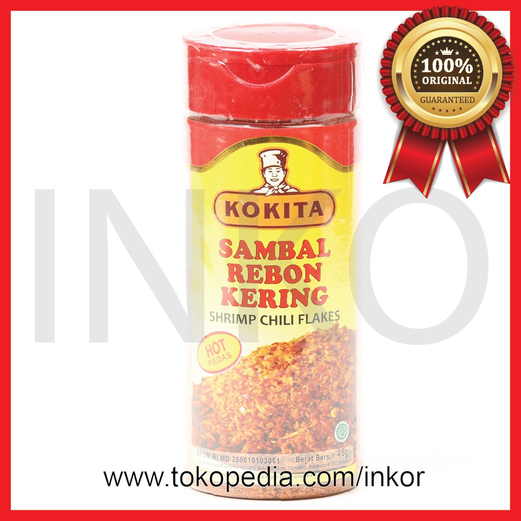 

KOKITA SAMBAL REBON KERING SHRIMP CHILI FLAKES HOT 45GR