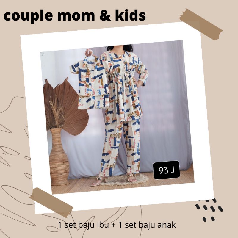 Couple ibu dan anak rayon / set rayon couple / couple ibu anak / setelan couple