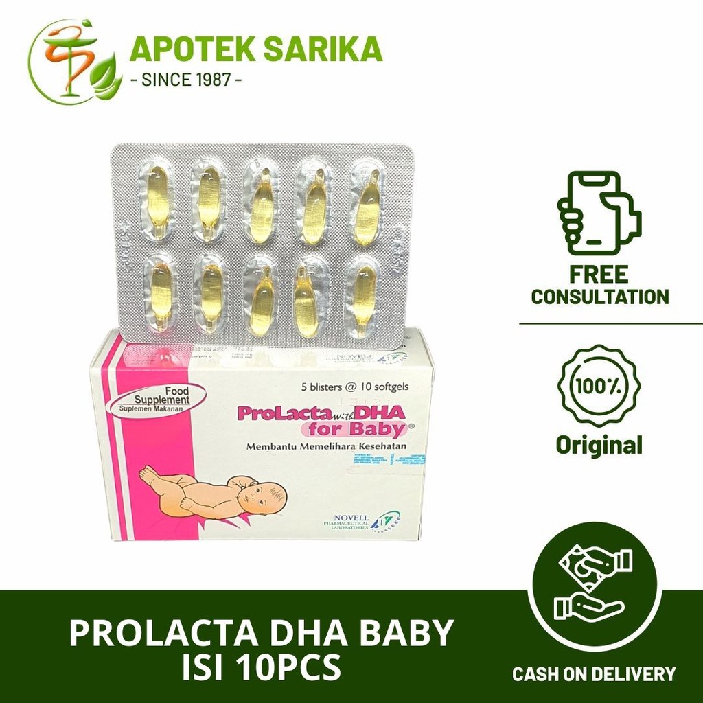 Prolacta DHA for baby 1 strip 10pcs (minyak ikan untuk mencerdaskan bayi)
