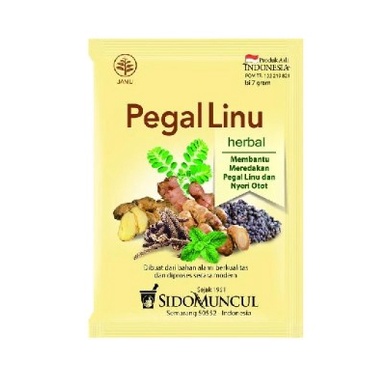 

SIDOMUNCUL Jamu Pegal Linu 1 Sachet Minuman Serbuk Obat Herbal Untuk Nyeri Otot Lelah Olahraga