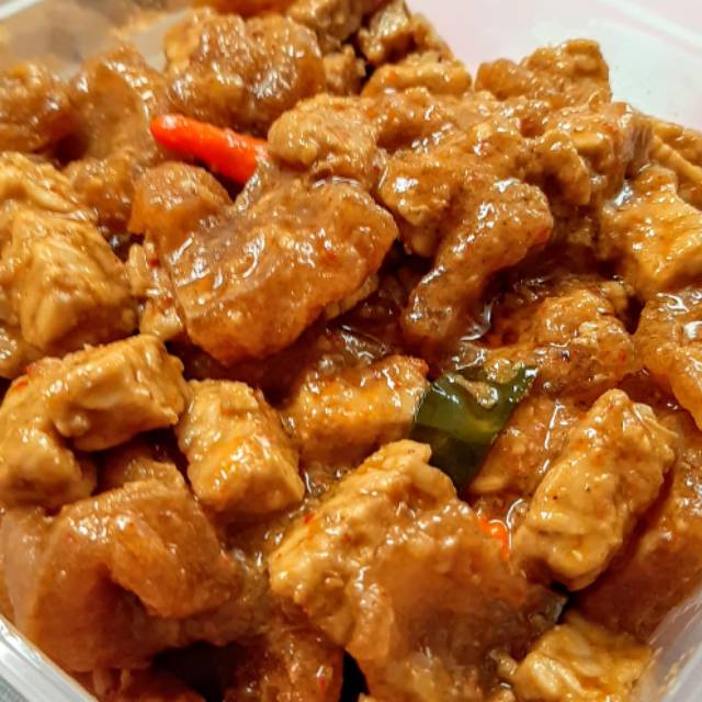 

Oseng krecek tempe pedas gurih