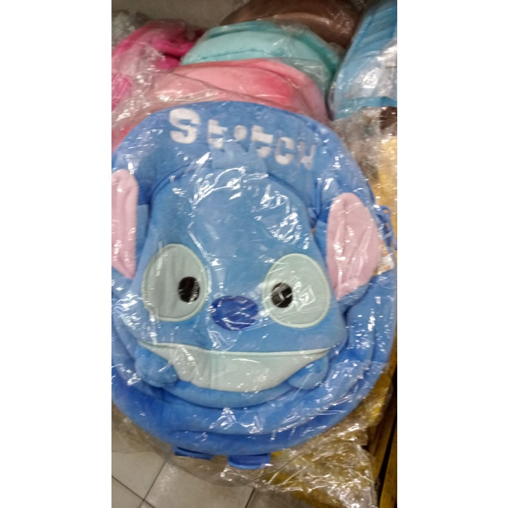 Tas Ransel 2 rest M sekolah anak tk paud boneka lilo stitch stich kucing cat baby kids animal