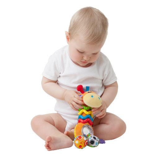 Playro Bead Buddy Giraffe - Mainan Gigit Anak Bayi Balita 3m+