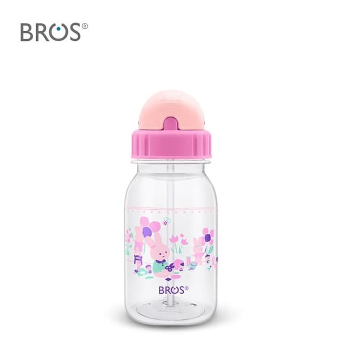 BROS Botol Minum Anak Sedotan / Crystal Craft A Garden Straw (350ml)